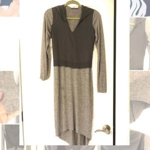 Zara , trendy gray dress